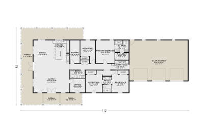Main Floor for House Plan #4100-00024