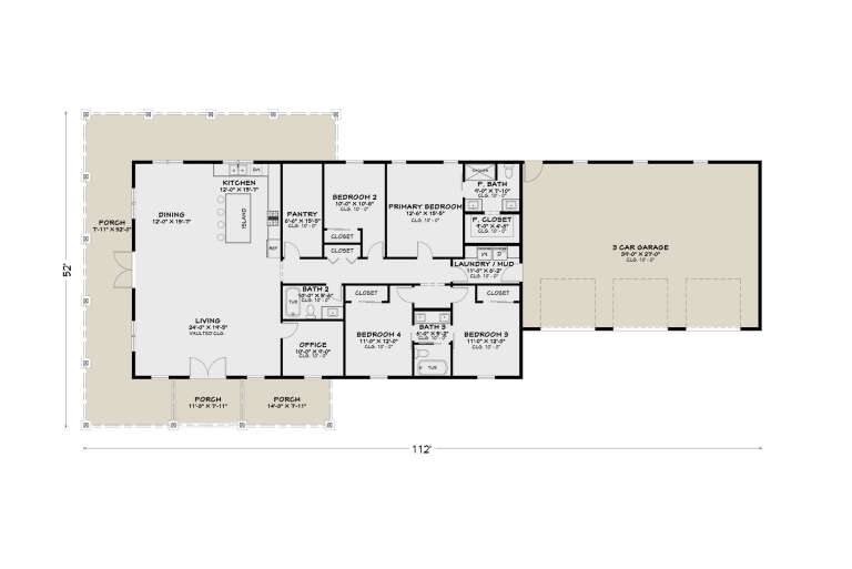 House Plan House Plan #35417 Drawing 1