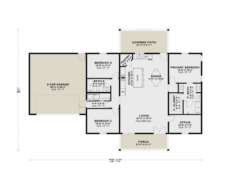House Plan House Plan #35418 Drawing 1
