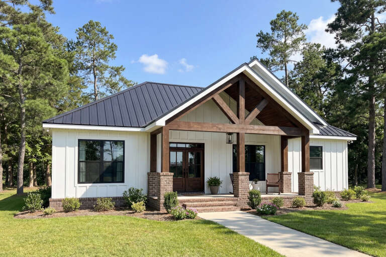 House Plan House Plan #35419 Angled Front Elevation