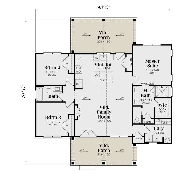 House Plan House Plan #35419 Drawing 1