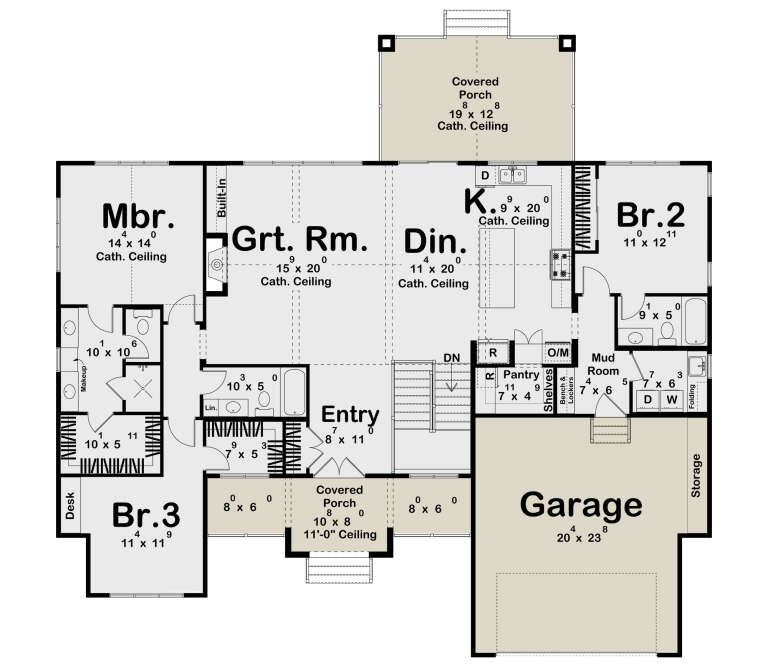 House Plan House Plan #35423 Drawing 1