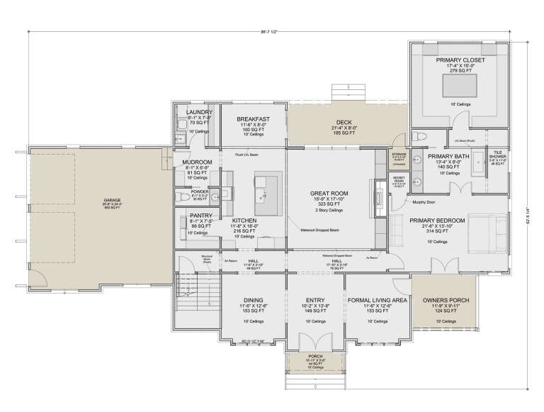 House Plan House Plan #35425 Drawing 1