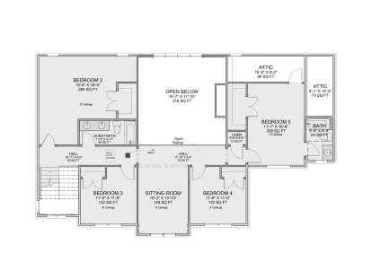 Second Floor for House Plan #7112-00059