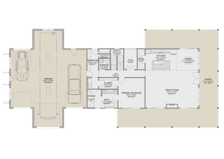 House Plan House Plan #35427 Drawing 1
