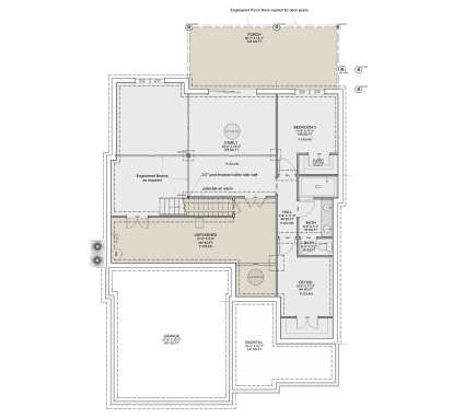 Basement for House Plan #7112-00061