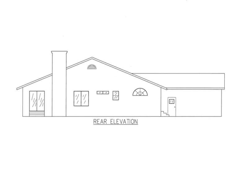 Ranch House Plan #286-00036 Elevation Photo
