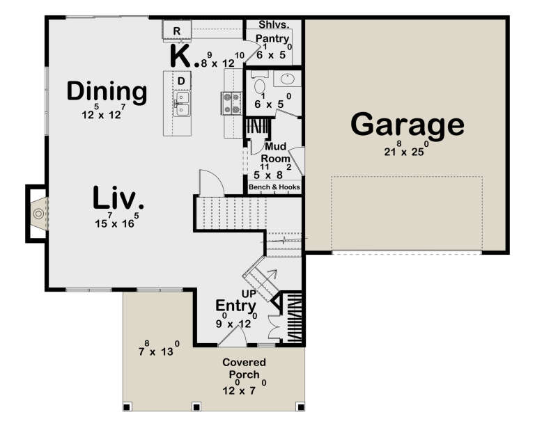 House Plan House Plan #35433 Drawing 1