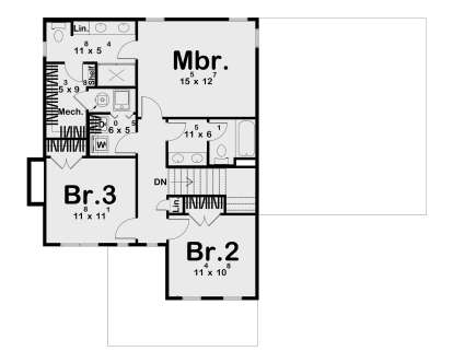 Second Floor for House Plan #963-01267