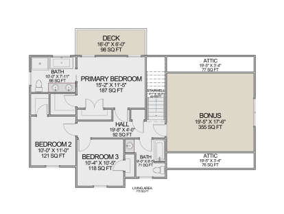 Second Floor for House Plan #7112-00065