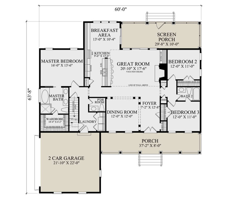 House Plan House Plan #35435 Drawing 1
