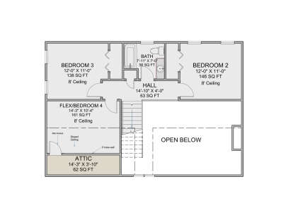 Second Floor for House Plan #7112-00066