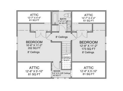 Second Floor for House Plan #7112-00067