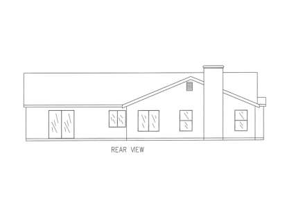 Ranch House Plan #286-00037 Elevation Photo