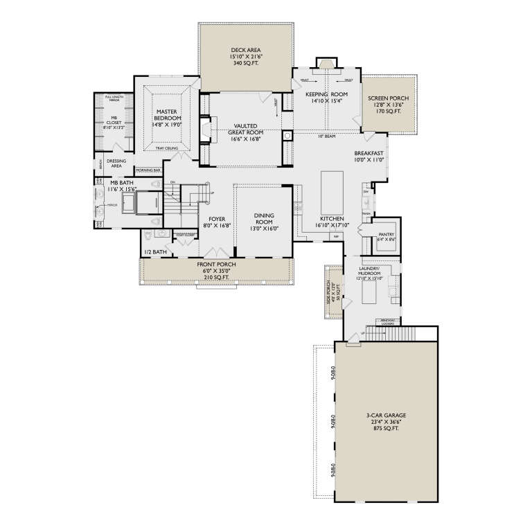House Plan House Plan #35440 Drawing 1