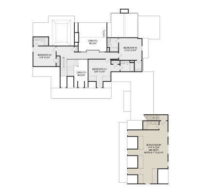 Second Floor for House Plan #957-00154