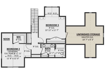 Second Floor for House Plan #1958-00067
