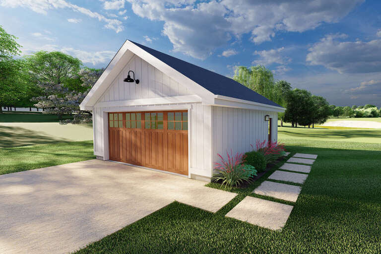 House Plan House Plan #35443 Angled Front Elevation