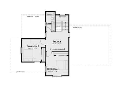 Second Floor for House Plan #5460-00014