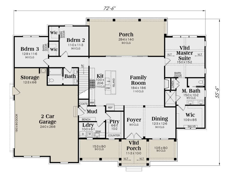 House Plan House Plan #35452 Drawing 1