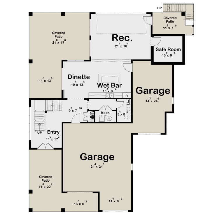 House Plan House Plan #35453 Drawing 1