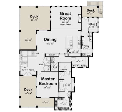 Main Floor for House Plan #963-01270