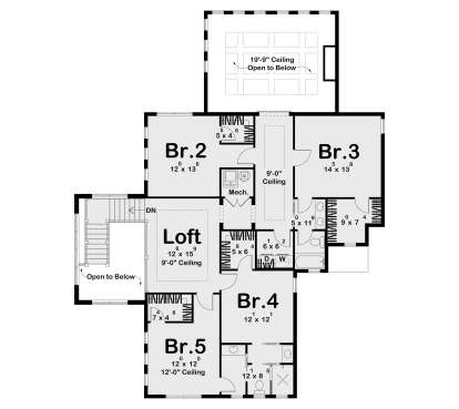 Second Floor for House Plan #963-01270