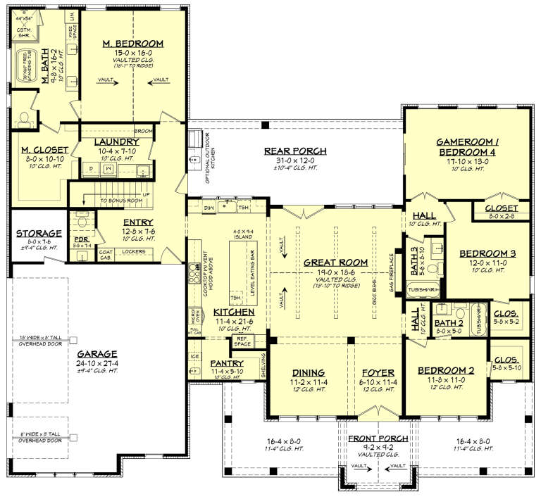House Plan House Plan #35454 Drawing 1
