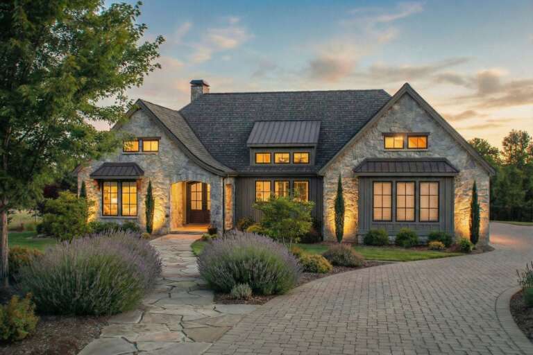 House Plan House Plan #35456 Angled Front Elevation