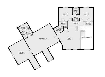 Second Floor for House Plan #2802-00542
