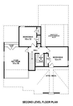 Floorplan 2 for House Plan #053-00467