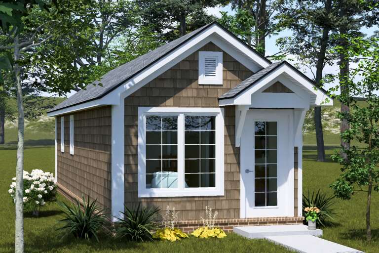 House Plan House Plan #35461 Angled Front Elevation