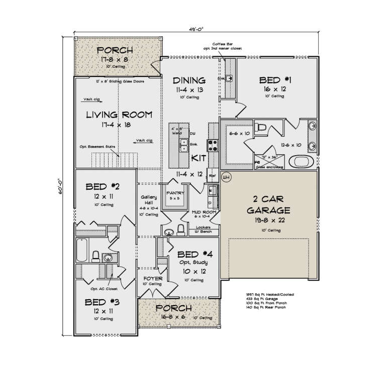 House Plan House Plan #35463 Drawing 1