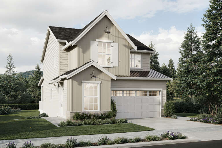 House Plan House Plan #35464 Angled Front Elevation