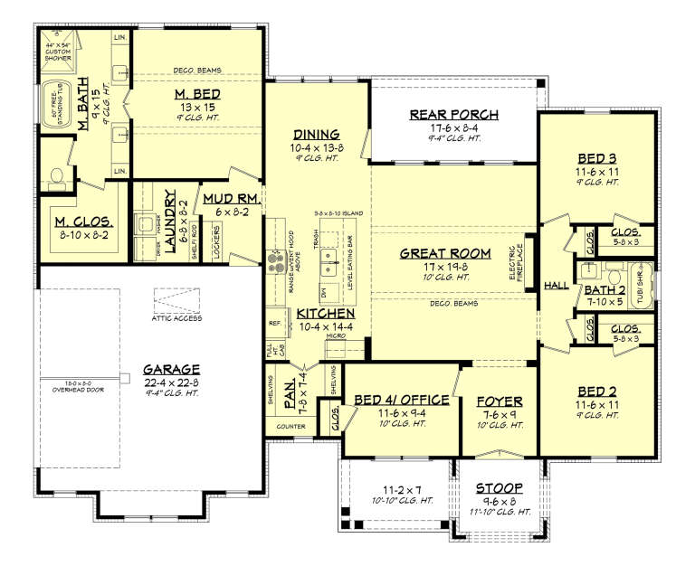 House Plan House Plan #35468 Drawing 1