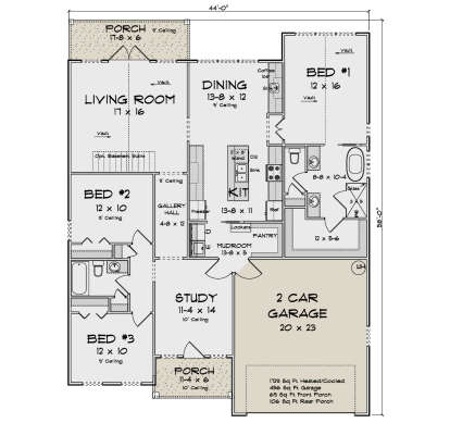 Main Floor  for House Plan #4848-00598