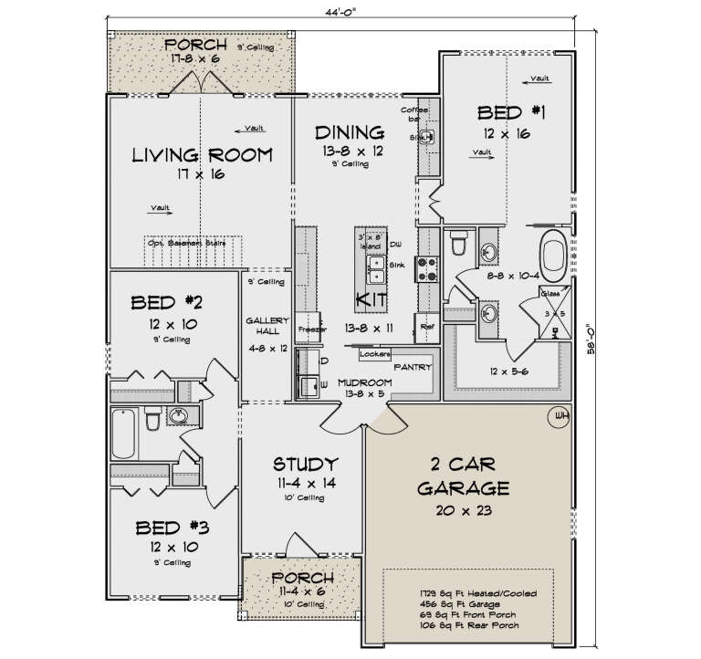 House Plan House Plan #35470 Drawing 1