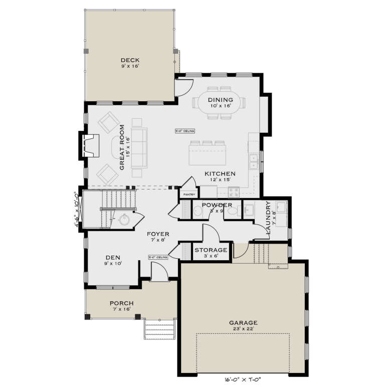 House Plan House Plan #35474 Drawing 1