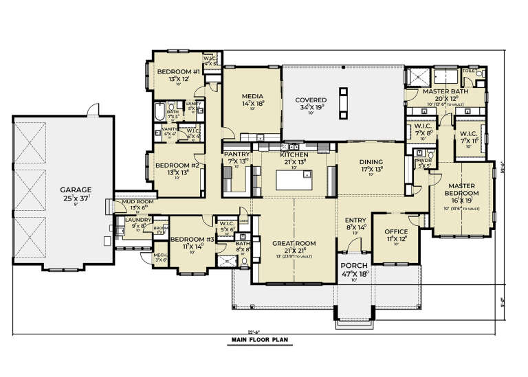 House Plan House Plan #35475 Drawing 1