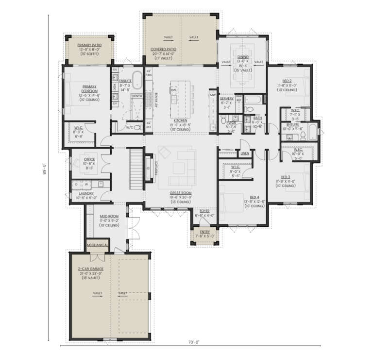 House Plan House Plan #35476 Drawing 1