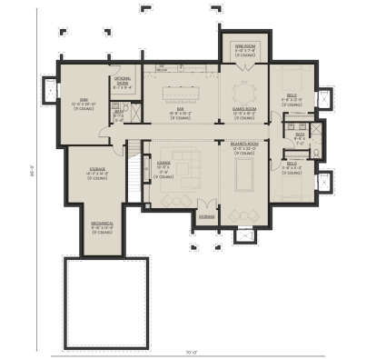 Basement for House Plan #2452-00022
