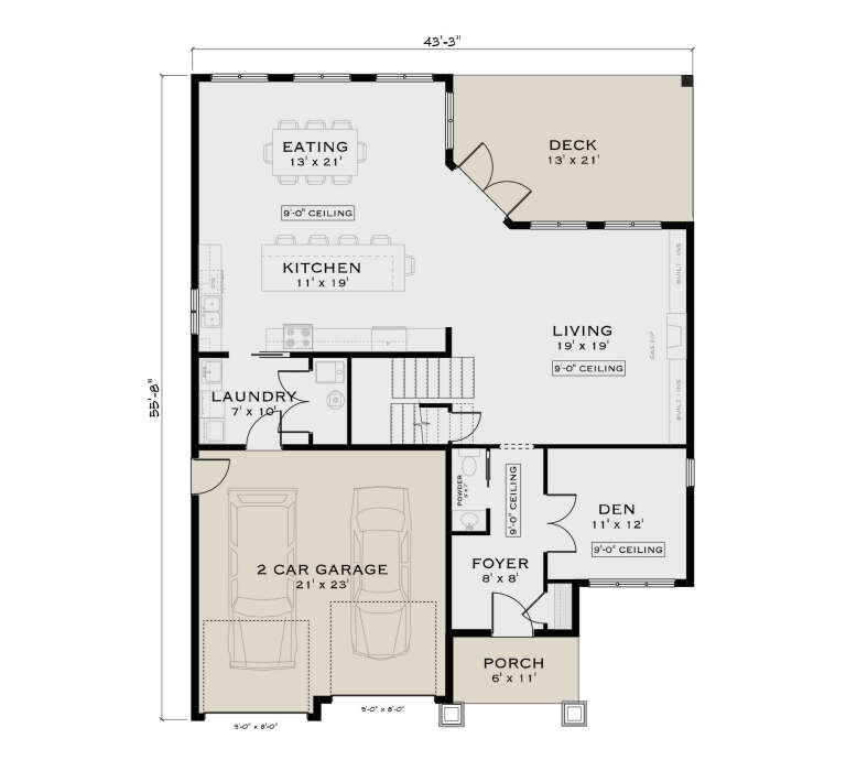 House Plan House Plan #35477 Drawing 1