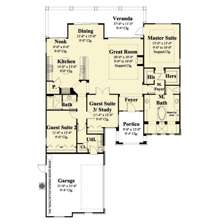 House Plan House Plan #35485 Drawing 1