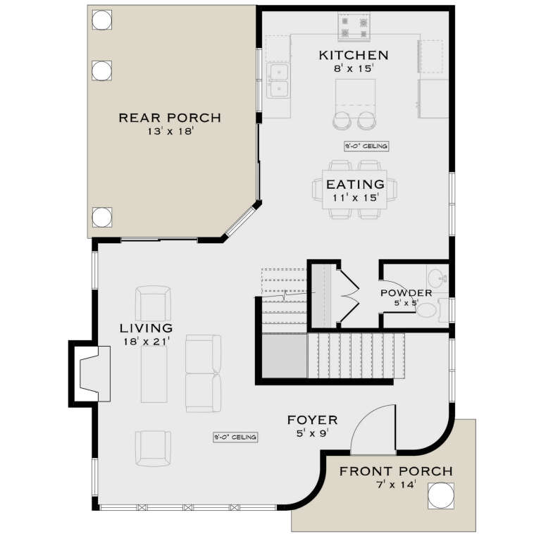 House Plan House Plan #35490 Drawing 1