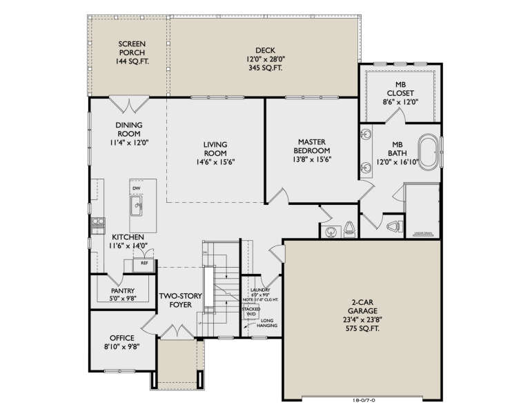 House Plan House Plan #35491 Drawing 1