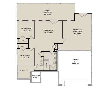 Basement  for House Plan #957-00155