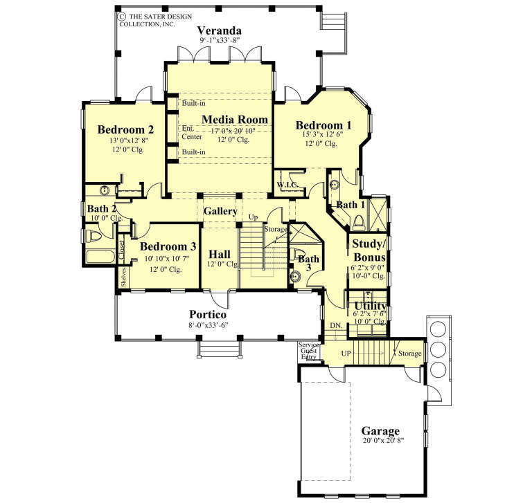 House Plan House Plan #35493 Drawing 1