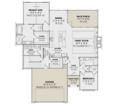 Main Floor  for House Plan #7983-00188