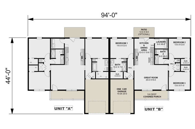 House Plan House Plan #35498 Drawing 1
