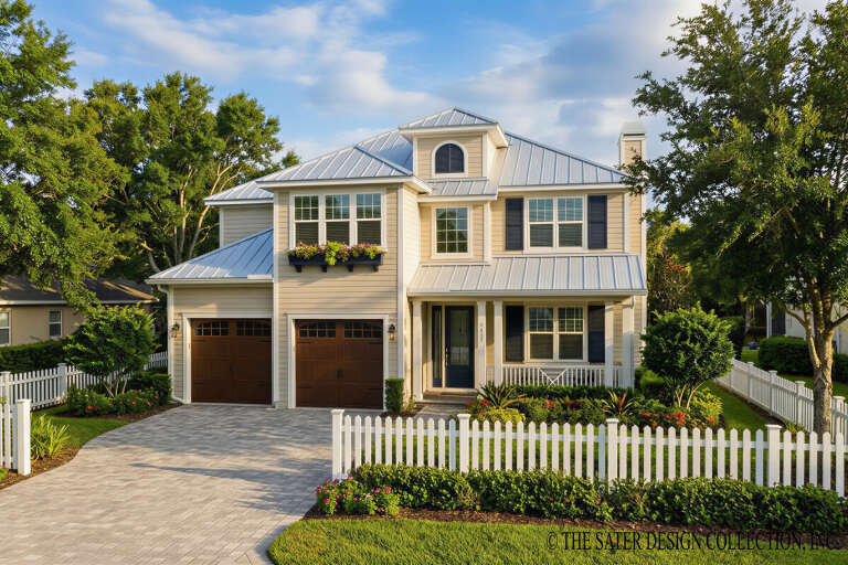 House Plan House Plan #35501 Angled Front Elevation